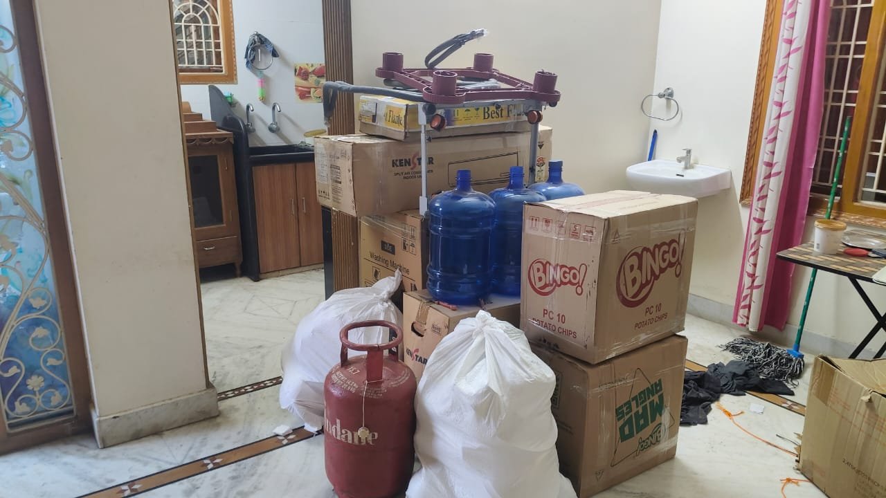 Srinu Packers and Movers recent shifting work in Ongole