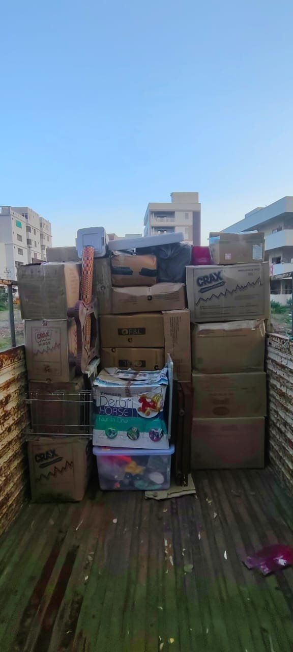 Srinu Packers and Movers recent shifting work in Ongole