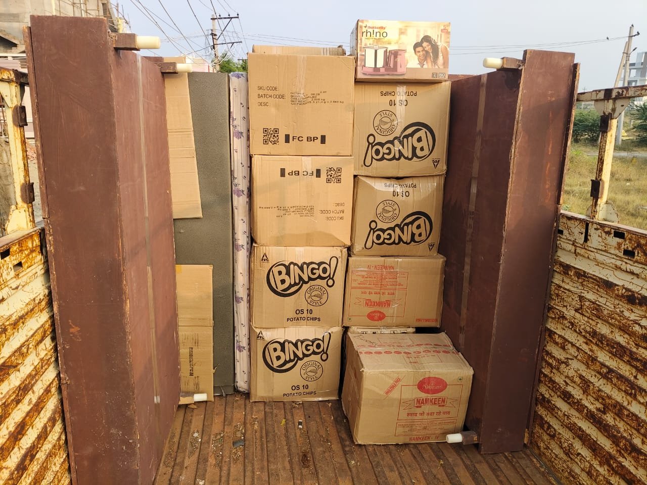 Srinu Packers and Movers recent shifting work in Ongole